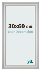 Fotokader 30x60cm Zilver Mat MDF Lazio Voorzijde Maat | Yourdecoration.be
