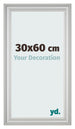 Fotokader 30x60cm Zilver Mat MDF Lazio Voorzijde Maat | Yourdecoration.be