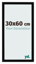 Fotokader 30x60cm Zwart Hoogglans MDF Bologna Voorzijde Maat | Yourdecoration.be