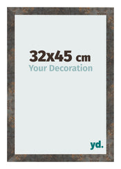 Fotokader 32x45 cm Geoxideerd Metaal MDF Bologna Voorzijde Maat | Yourdecoration.be