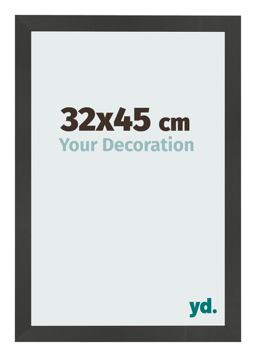 Fotokader 32x45cm Antraciet MDF Bologna Voorzijde Maat | Yourdecoration.be