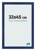 Fotokader 32x45cm Donkerblauw Geveegd MDF Bologna Voorzijde Maat | Yourdecoration.be