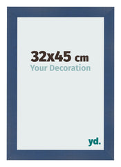 Fotokader 32x45cm Donkerblauw Geveegd MDF Pisa Voorzijde Maat | Yourdecoration.be