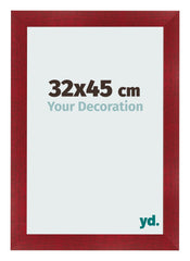 Fotokader 32x45cm Wijnrood Geveegd MDF Pisa Voorzijde Maat | Yourdecoration.be