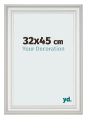 Fotokader 32x45cm Wit Geveegd MDF Lazio Voorzijde Maat | Yourdecoration.be