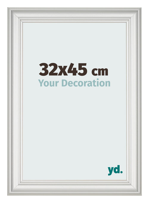 Fotokader 32x45cm Wit Geveegd MDF Lazio Voorzijde Maat | Yourdecoration.be
