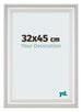 Fotokader 32x45cm Wit Geveegd MDF Lazio Voorzijde Maat | Yourdecoration.be