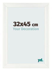 Fotokader 32x45cm Wit Geveegd MDF Pisa Voorzijde Maat | Yourdecoration.be