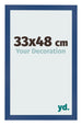 Fotokader 33x48 cm Donkerblauw MDF Bologna Voorzijde Maat | Yourdecoration.be