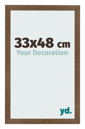 Fotokader 33x48 cm Eiken Rustiek MDF Bologna Voorzijde Maat | Yourdecoration.be