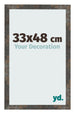 Fotokader 33x48 cm Geoxideerd Metaal MDF Bologna Voorzijde Maat | Yourdecoration.be