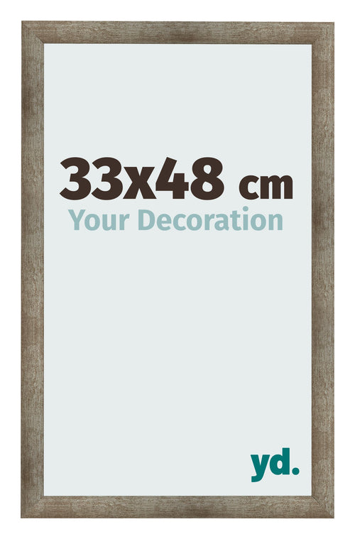 Fotokader 33x48 cm Metaal Vintage MDF Bologna Voorzijde Maat | Yourdecoration.be