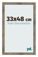 Fotokader 33x48 cm Metaal Vintage MDF Bologna Voorzijde Maat | Yourdecoration.be