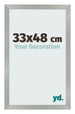 Fotokader 33x48cm Aluminium Geborsteld MDF Bologna Voorzijde Maat | Yourdecoration.be