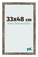 Fotokader 33x48cm Blauw Goud Gemeleerd MDF Bologna Voorzijde Maat | Yourdecoration.be