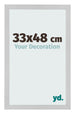 Fotokader 33x48cm Edelstaal MDF Bologna Voorzijde Maat | Yourdecoration.be