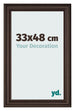Fotokader 33x48cm Eiken Donker MDF Lazio Voorzijde Maat | Yourdecoration.be