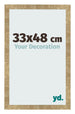 Fotokader 33x48cm Goud Antiek MDF Bologna Voorzijde Maat | Yourdecoration.be