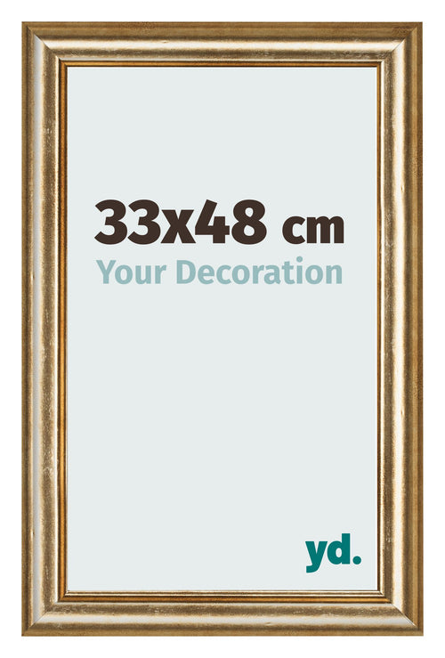 Fotokader 33x48cm Goud Antiek MDF Lazio Voorzijde Maat | Yourdecoration.be