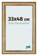 Fotokader 33x48cm Goud Antiek MDF Lazio Voorzijde Maat | Yourdecoration.be