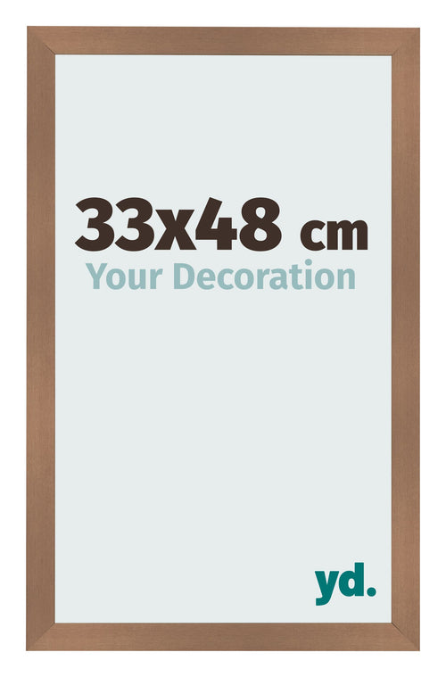 Fotokader 33x48cm Koper Decor MDF Bologna Voorzijde Maat | Yourdecoration.be