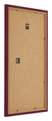 Fotokader 33x48cm Wijnrood Geveegd MDF Bologna Achterzijde Schuin | Yourdecoration.be