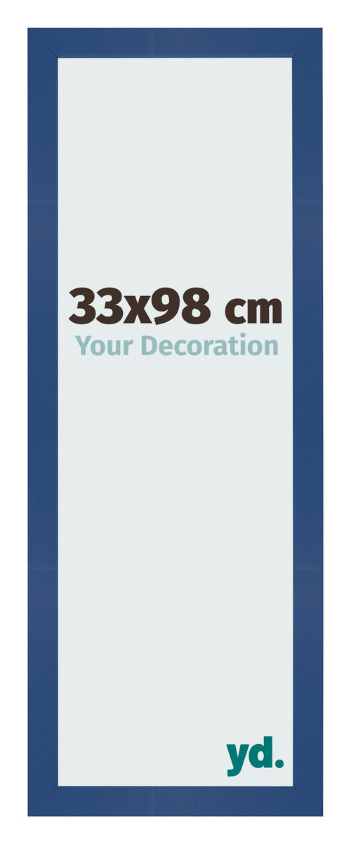 Fotokader 33x98 cm Donkerblauw MDF Bologna Voorzijde Maat | Yourdecoration.be