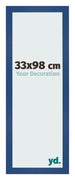 Fotokader 33x98 cm Donkerblauw MDF Bologna Voorzijde Maat | Yourdecoration.be