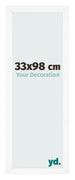 Fotokader 33x98 cm Wit Mat MDF Bologna Voorzijde Maat | Yourdecoration.be