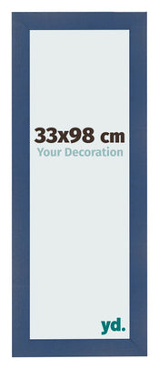 Fotokader 33x98cm Donkerblauw Geveegd MDF Pisa Voorzijde Maat | Yourdecoration.be