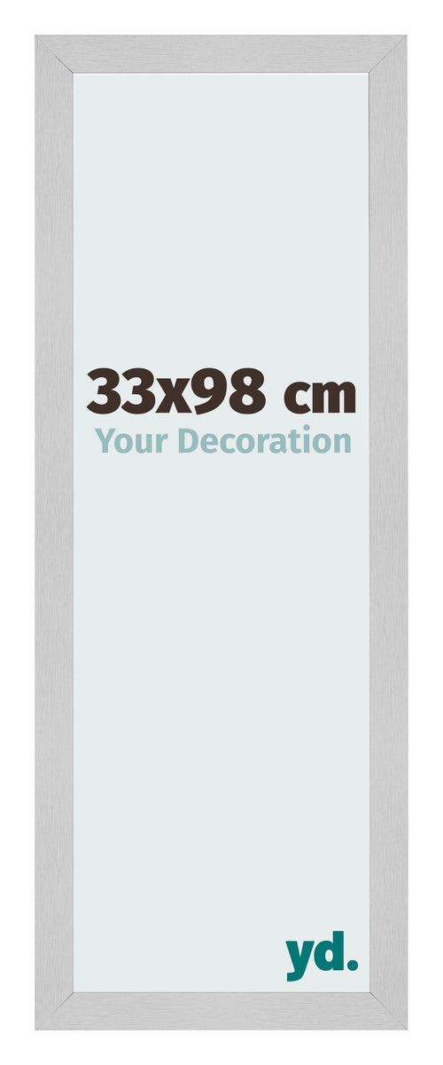 Fotokader 33x98cm Edelstaal MDF Bologna Voorzijde Maat | Yourdecoration.be