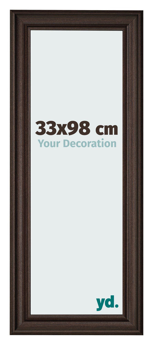 Fotokader 33x98cm Eiken Donker MDF Lazio Voorzijde Maat | Yourdecoration.be