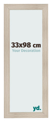 Fotokader 33x98cm Eiken Licht MDF Pisa Voorzijde Maat | Yourdecoration.be