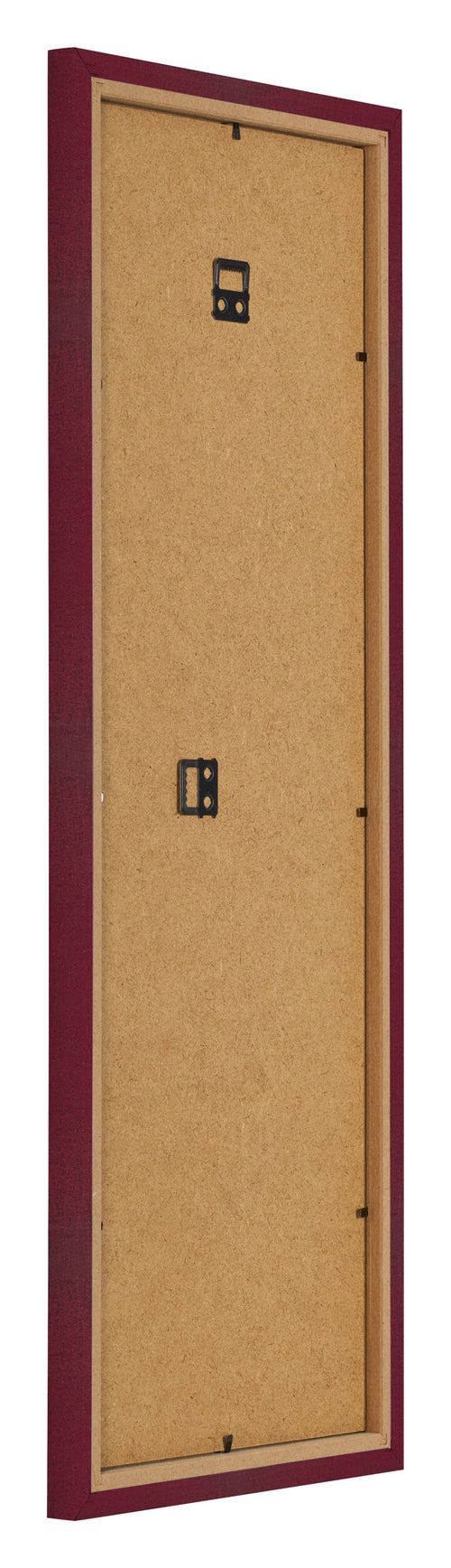 Fotokader 33x98cm Wijnrood Geveegd MDF Bologna Achterzijde Schuin | Yourdecoration.be