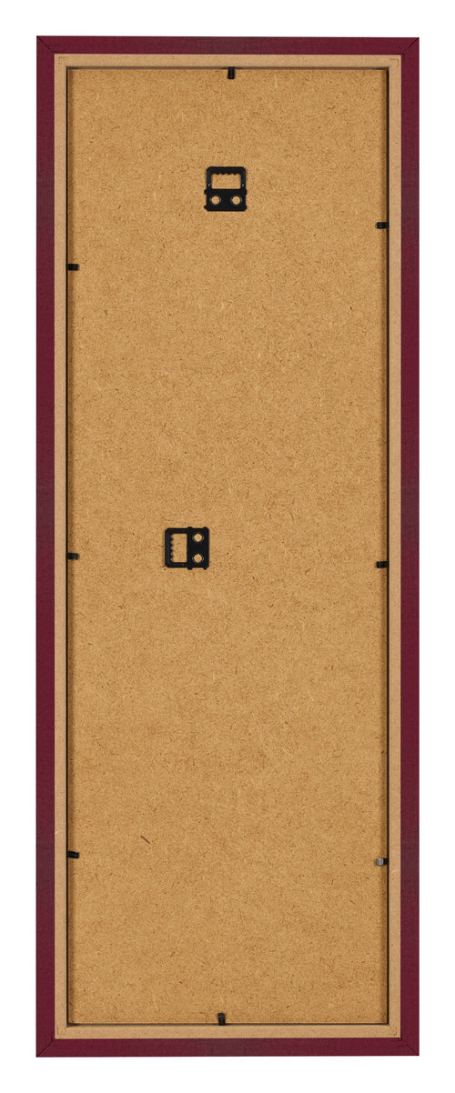 Fotokader 33x98cm Wijnrood Geveegd MDF Bologna Achterzijde | Yourdecoration.be
