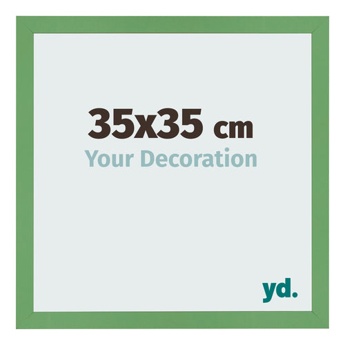 Fotokader 35x35 cm Groen MDF Bologna Voorzijde Maat | Yourdecoration.be
