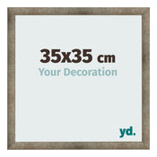 Fotokader 35x35 cm Metaal Vintage MDF Bologna Voorzijde Maat | Yourdecoration.be