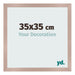 Fotokader 35x35 cm Oudroze MDF Bologna Voorzijde Maat | Yourdecoration.be