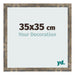 Fotokader 35x35cm Blauw Goud Gemeleerd MDF Bologna Voorzijde Maat | Yourdecoration.be