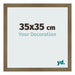 Fotokader 35x35cm Brons Decor MDF Bologna Voorzijde Maat | Yourdecoration.be