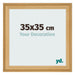 Fotokader 35x35cm Dennen Houtnerf MDF Lazio Voorzijde Maat | Yourdecoration.be