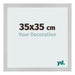 Fotokader 35x35cm Edelstaal MDF Bologna Voorzijde Maat | Yourdecoration.be