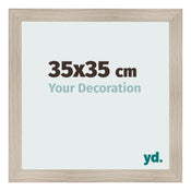 Fotokader 35x35cm Eiken Licht MDF Pisa Voorzijde Maat | Yourdecoration.be