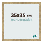 Fotokader 35x35cm Goud Antiek MDF Bologna Voorzijde Maat | Yourdecoration.be