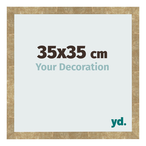 Fotokader 35x35cm Goud Antiek MDF Bologna Voorzijde Maat | Yourdecoration.be
