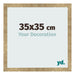 Fotokader 35x35cm Goud Antiek MDF Bologna Voorzijde Maat | Yourdecoration.be