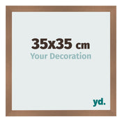 Fotokader 35x35cm Koper Decor MDF Bologna Voorzijde Maat | Yourdecoration.be