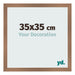 Fotokader 35x35cm Koper Decor MDF Bologna Voorzijde Maat | Yourdecoration.be