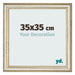 Fotokader 35x35cm Metaalglans MDF Lazio Voorzijde Maat | Yourdecoration.be