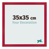 Fotokader 35x35cm Rood MDF Bologna Voorzijde Maat | Yourdecoration.be